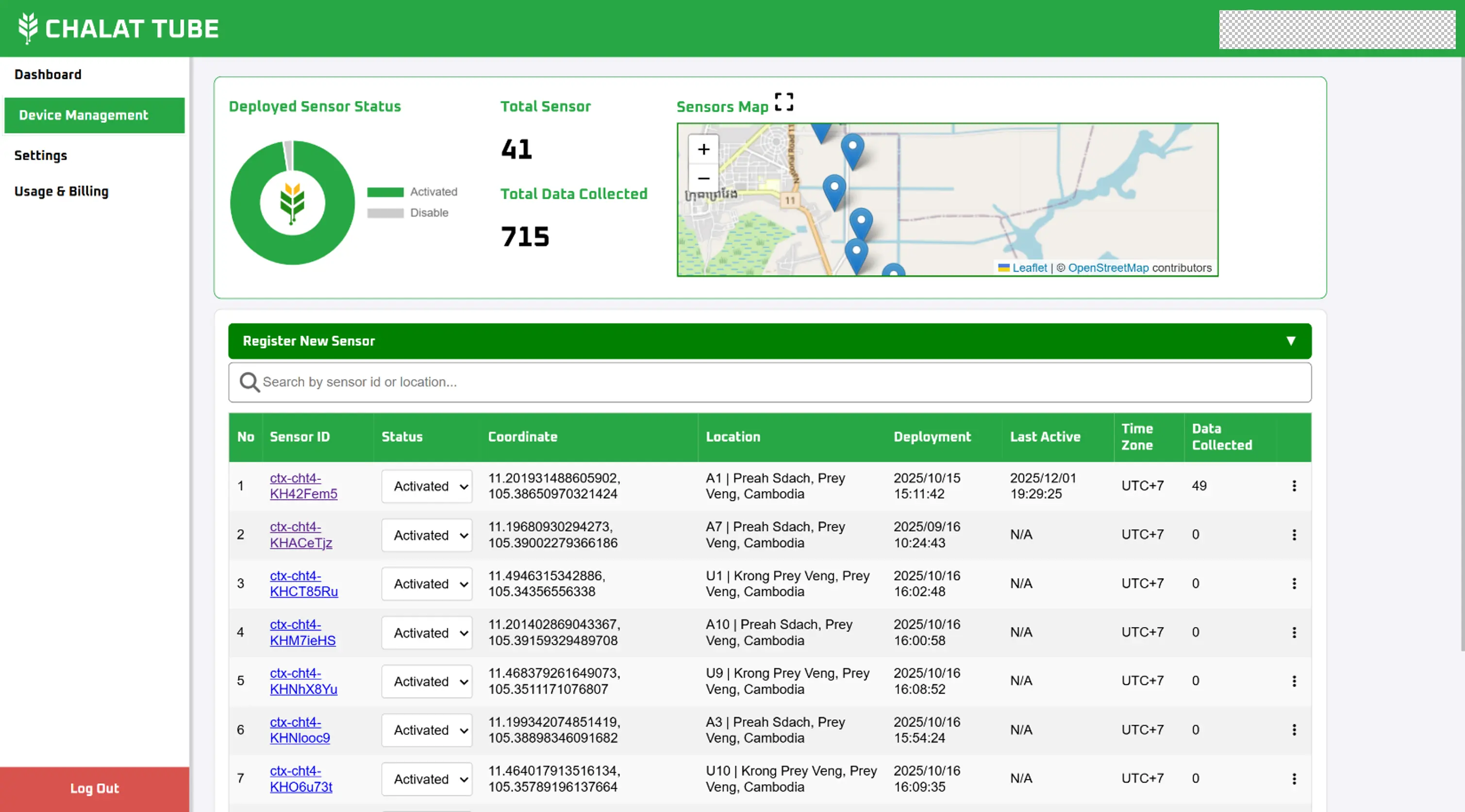 Device Management Setting